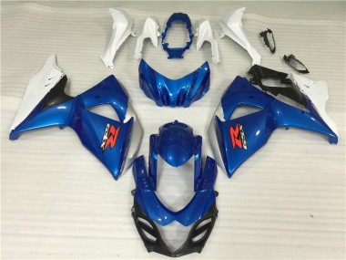 09-16 Blue White GSXR 1000 Motorcycle Fairing Kits & Plastic