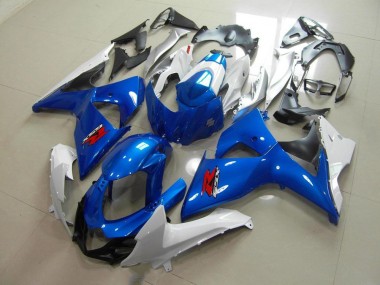 09-16 Blue and White OEM Style GSXR 1000 Motorcycle Fairing