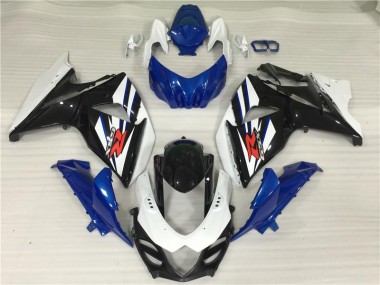 09-16 White Blue Black GSXR 1000 Motorcycle Fairing