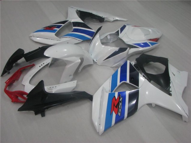 09-16 White Blue GSXR 1000 Motorcycle Fairings