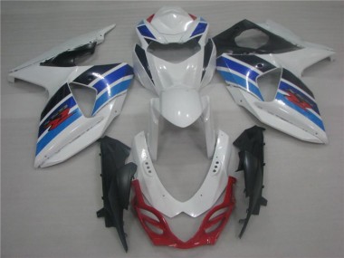 09-16 White Blue GSXR 1000 Motorcycle Fairings