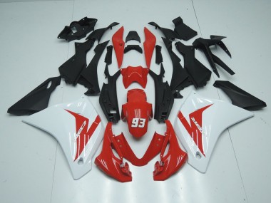 11-13 Red White 93 CBR125R Motorcycle Fairings