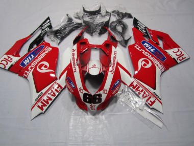 11-14 Red FIAMM FICC Ducati 1199 Motorcycle Fairings