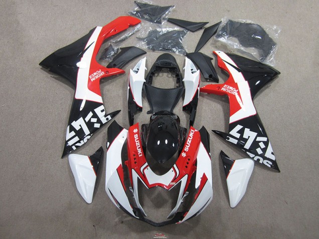 11-21 Black Red GSXR 750 Motorcycle Fairings