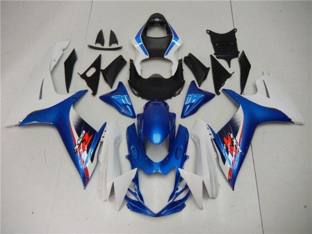 11-21 Blue White GSXR 600/750 Motorcycle Bodywork