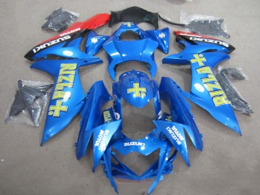 11-21 Blue Yellow Rizla GSXR 750 Motorcycle Fairings