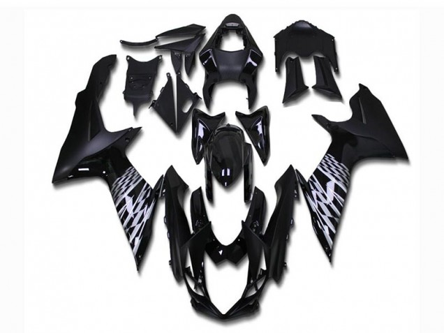 11-21 Matte Black GSXR 600/750 Motorcycle Fairings