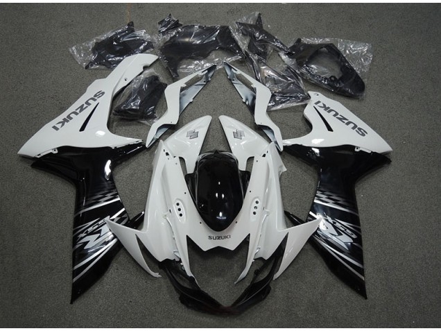 11-21 White Black GSXR 750 Motorcycle Fairing