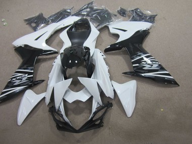 11-21 White Black GSXR 750 Motorcycle Fairings