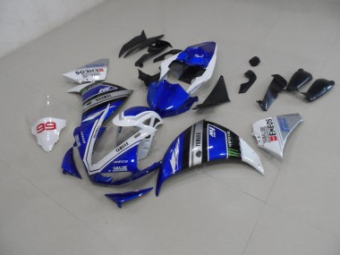 12-14 Blue White YZF R1 Motorcycle Fairing