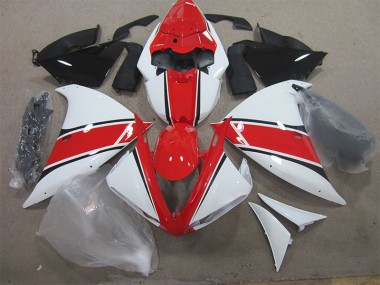 12-14 Red White YZF R1 Motorcycle Fairings