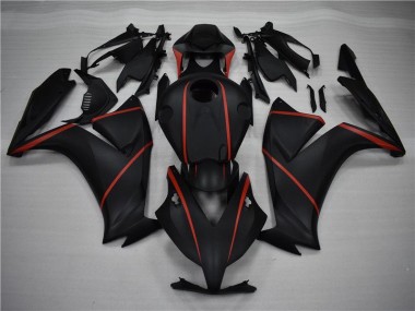 12-16 Matte Black Red CBR1000RR Motorcycle Fairings