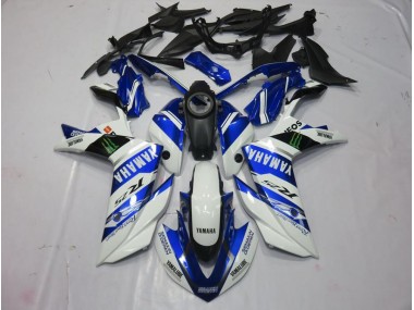 15-22 White Monster YZF R3 Motorcycle Fairings