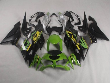 19-23 Black Green ZX6R Motorcycle Fairings