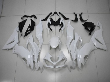 19-23 White ZX6R Motorcycle Fairings