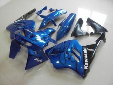 94-97 Blue Black Flame ZX9R Motorcycle Fairing