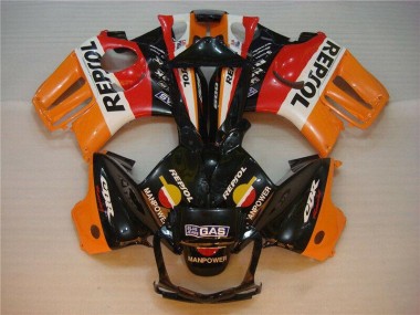 95-98 Black Orange Repsol CBR600 F3 Motorcycle Fairings