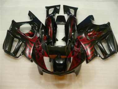 95-98 Black Red Flame CBR600 F3 Motorcycle Fairing