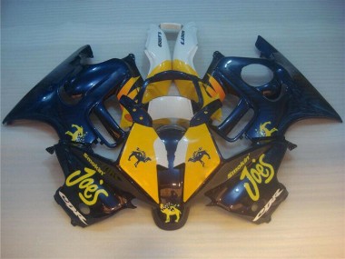 95-98 Blue Yellow Joes CBR600 F3 Motorcycle Fairings