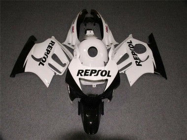 95-98 White Black Repsol CBR600 F3 Motorcycle Fairings