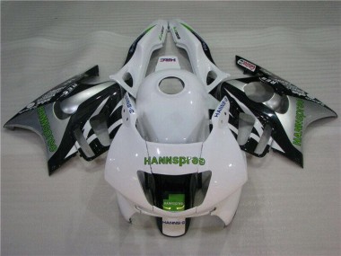 95-98 White Green Hannspree CBR600 F3 Motorcycle Fairings