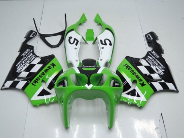 96-03 Green Black and White ZX7R Motorcycle Fairings