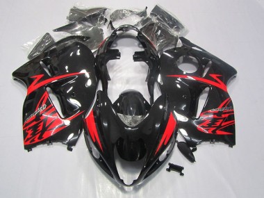 96-07 Black Red GSXR 1300 Hayabusa Motorcycle Fairings