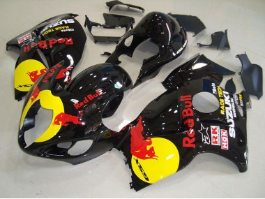 96-07 Black Yellow Red Bull GSXR 1300 Hayabusa Motorcycle Fairings