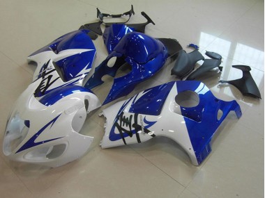 96-07 Blue White GSXR 1300 Hayabusa Motorcycle Fairings