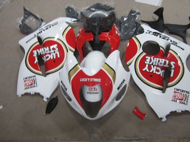 96-07 White Lucky Strike Motul GSXR 1300 Hayabusa Motorcycle Fairings