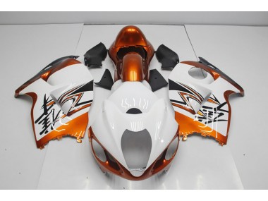 96-07 White Orange GSXR 1300 Hayabusa Motorcycle Fairings