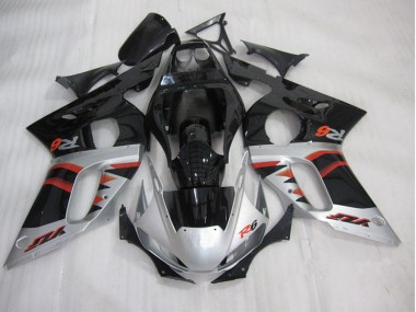 98-02 Black Silver YZF R6 Motorcycle Fairing