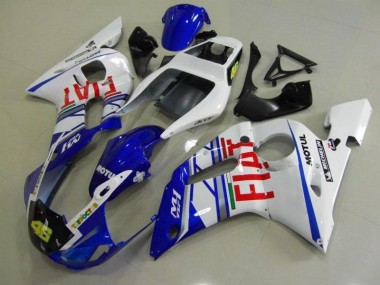 98-02 Blue White Fiat YZF R6 Motorcycle Fairings