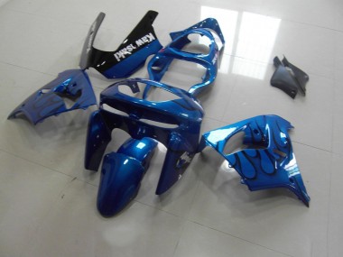 98-99 Blue Black Flame ZX9R Motorcycle Fairings